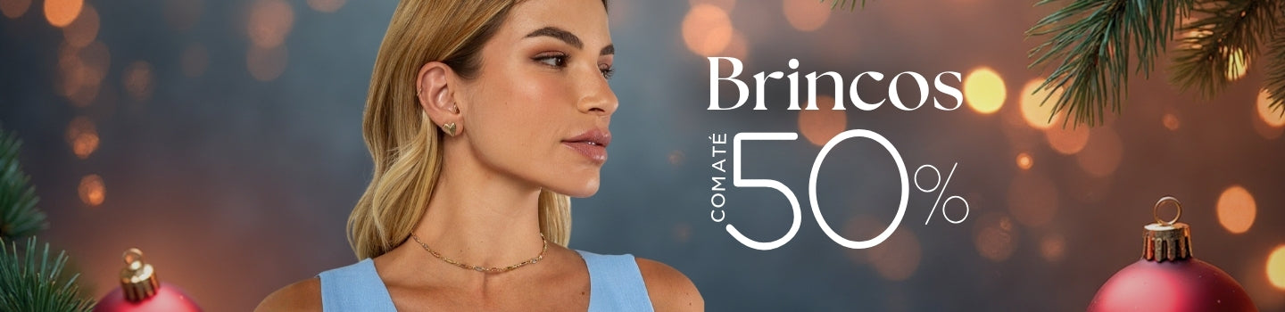 Brincos até 50% off
