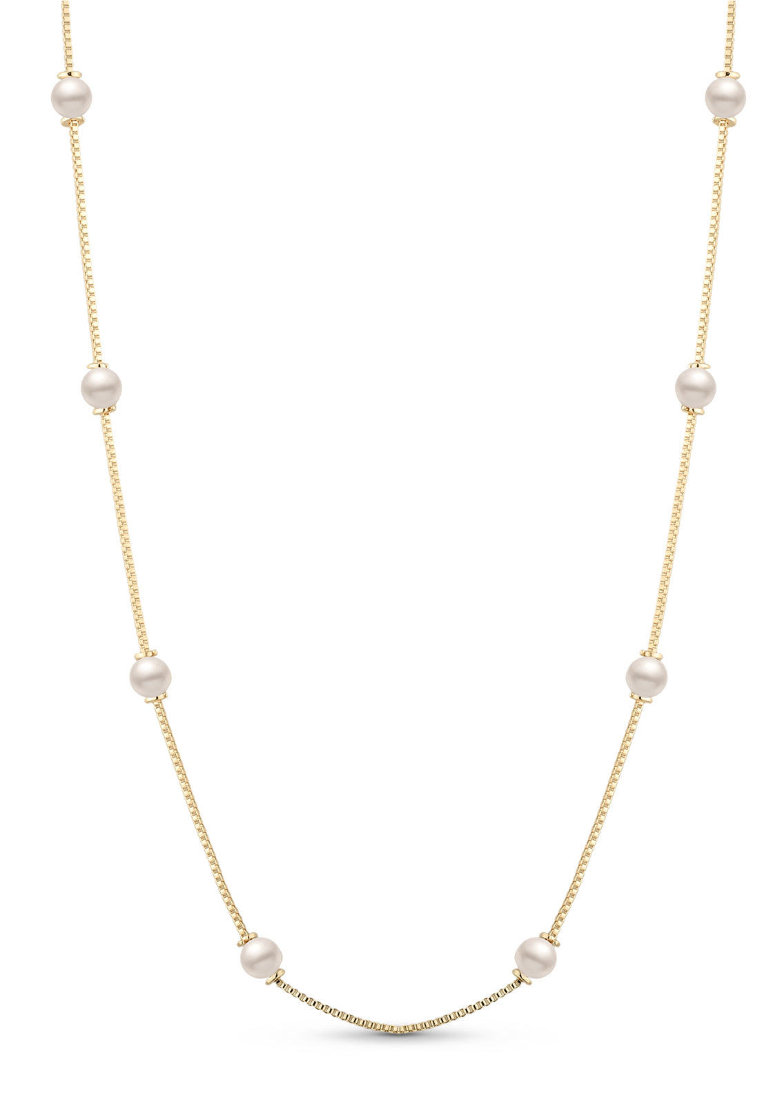 Colar Semijoia Com Pérola Banhado a Ouro 18k