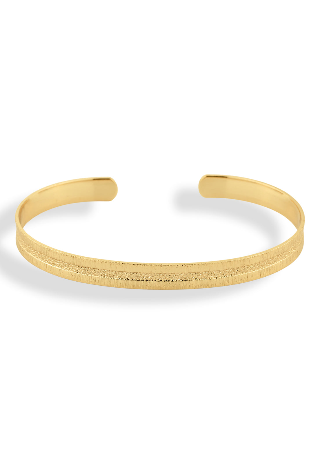 Bracelete Semijoia Fosco Dourado Banhado a Ouro 18k
