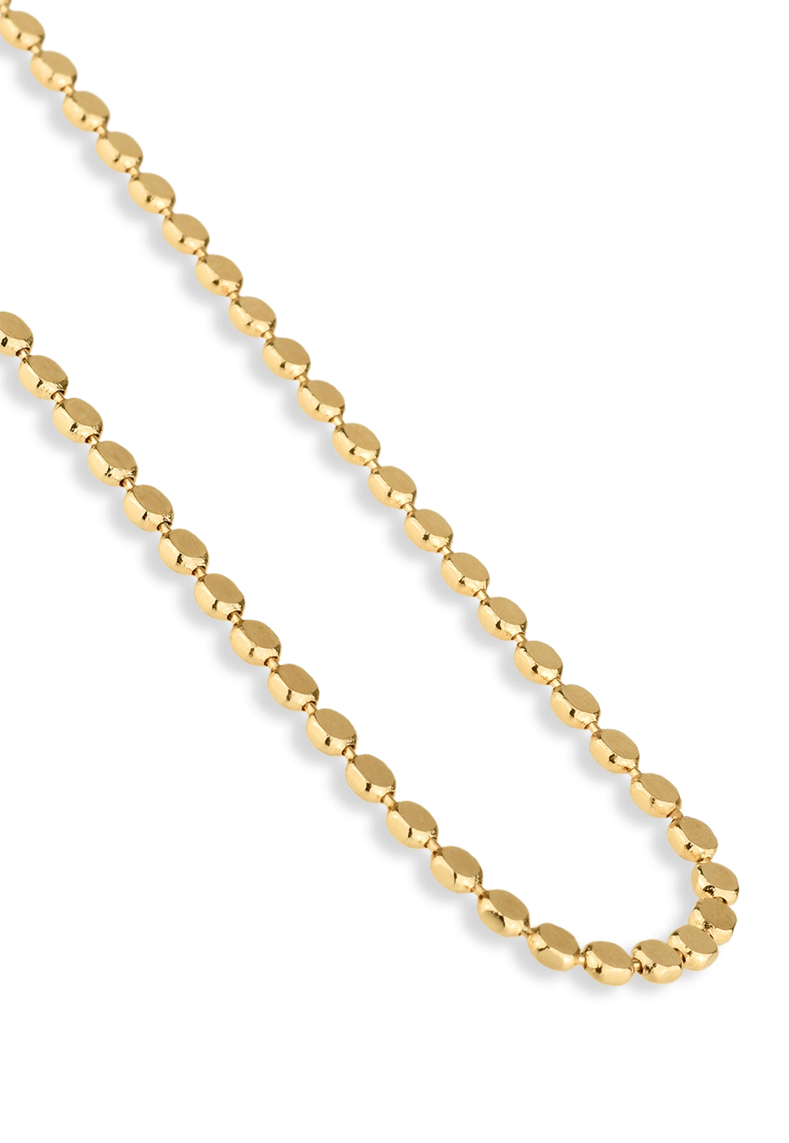 Corrente Semijoia Mini Medalhas Alto Brilho Lisa Banhado a Ouro 18k