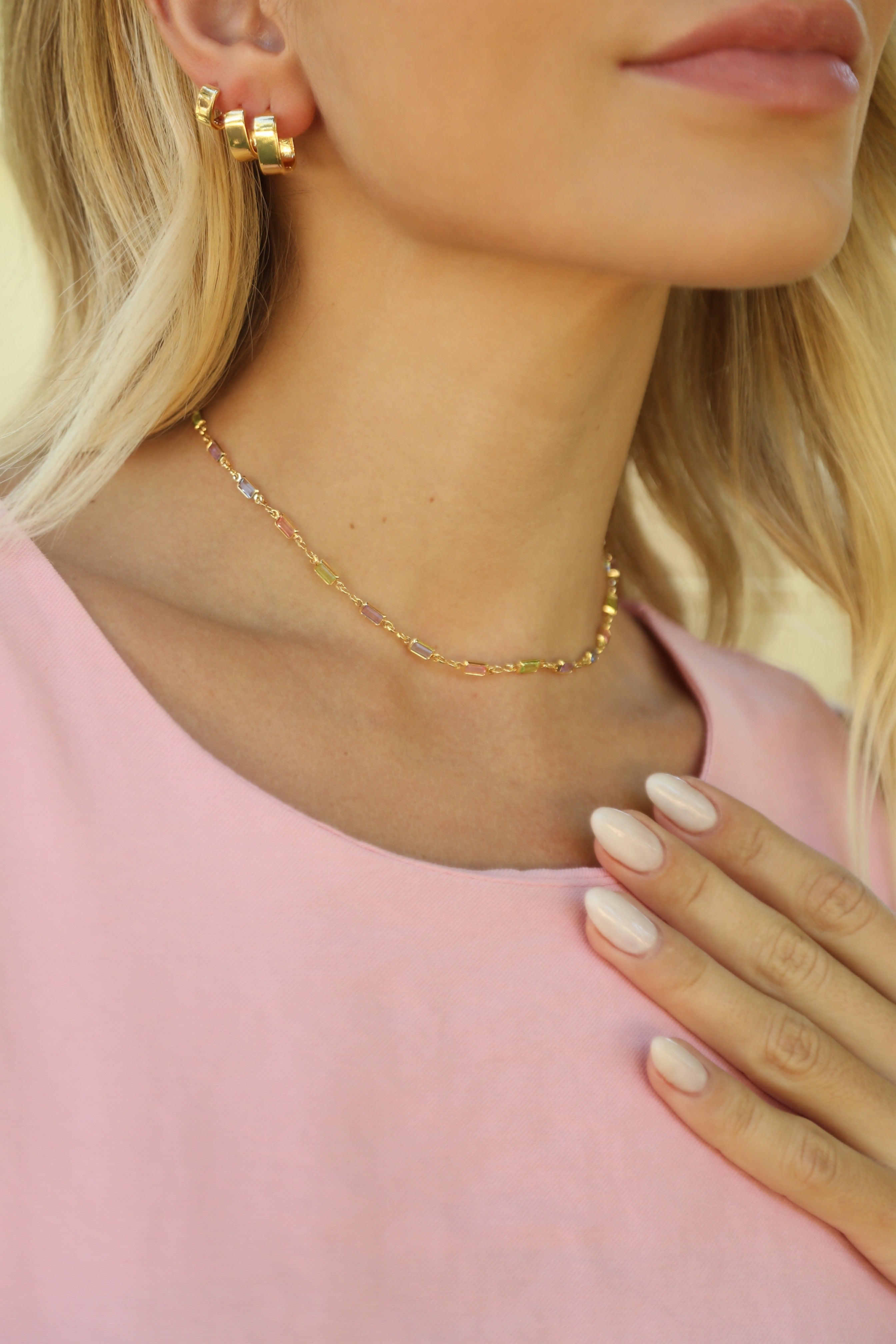 Trio de Brincos Semijoia Argolas Quadradas Lisas Banhados a ouro 18k