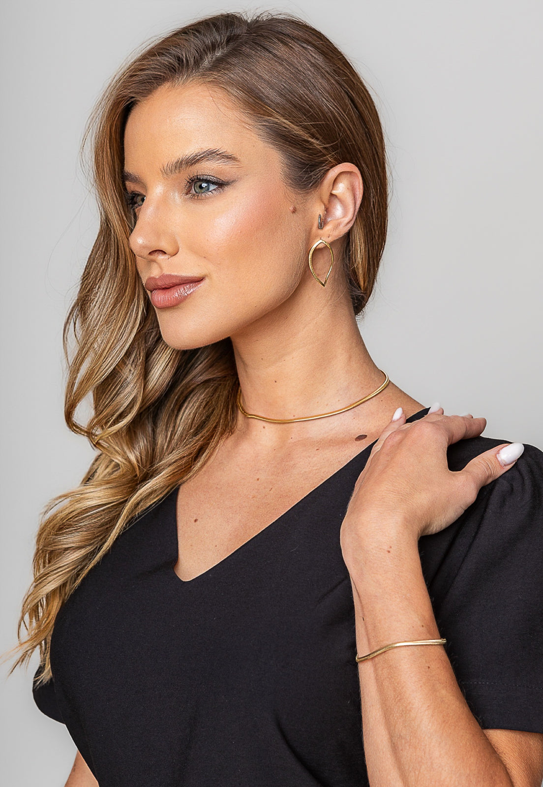 Pulseira Semijoia Malha Laminada Lisa 3MM Banhado a Ouro 18k