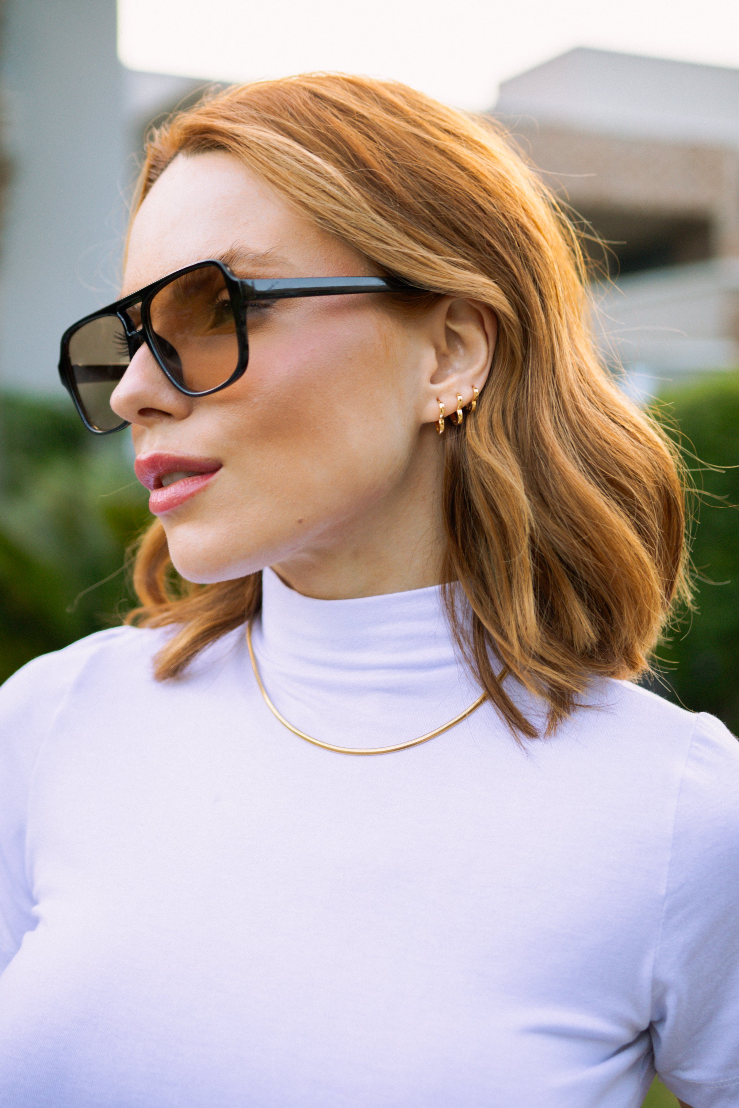 Trio de Brincos Semijoia Argolas Coração  (12-14-16mm) Banhado a Ouro 18k