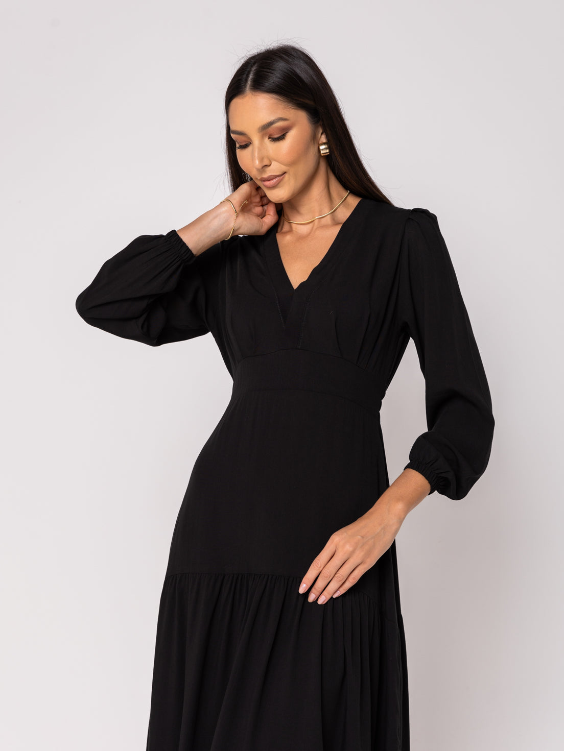 Corrente Semijoia Malha Laminada Alto Brilho 3MM Banhado a Ouro 18k