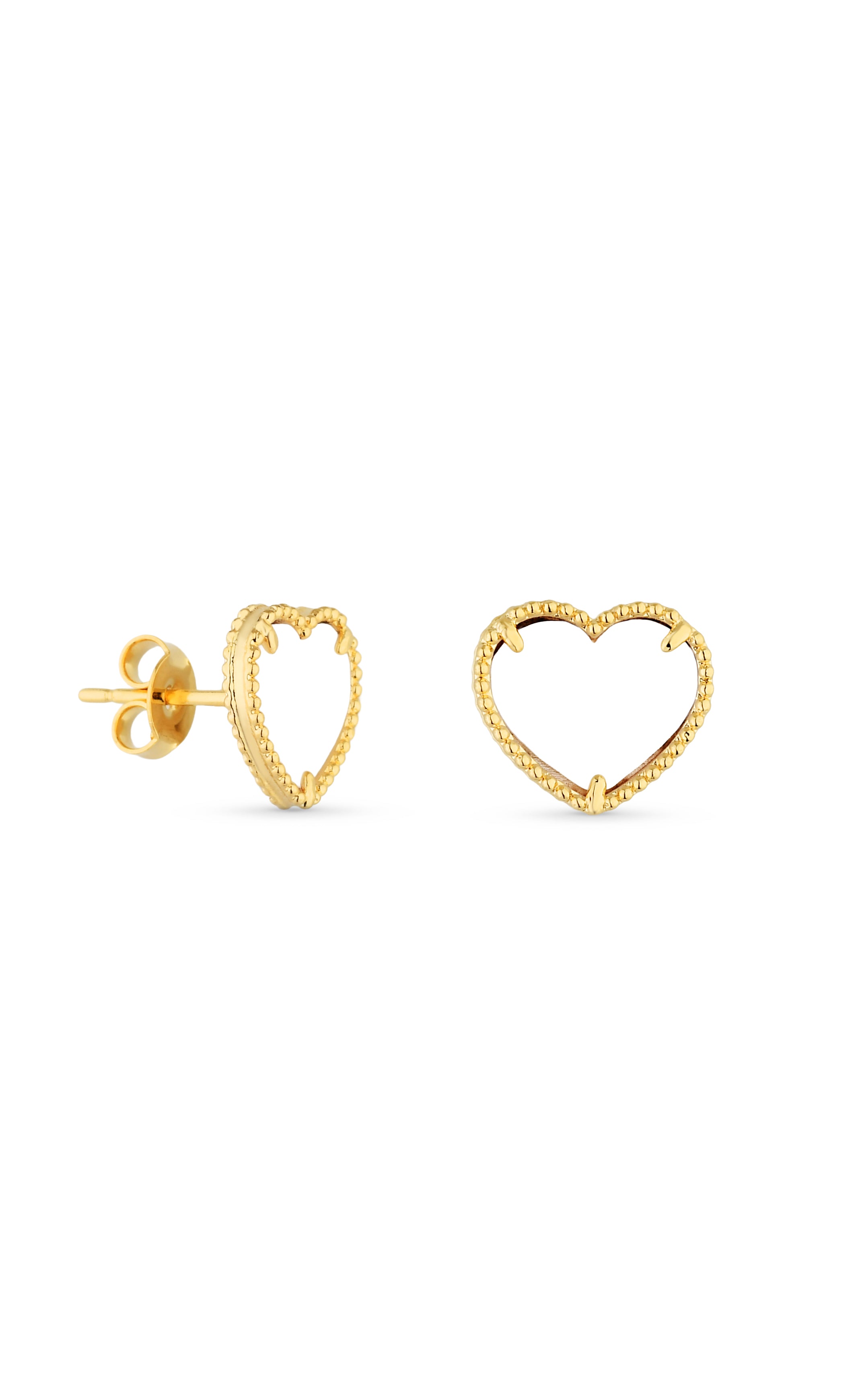 Brinco Semijoia Coração com Madrepérola Banhado a ouro 18k