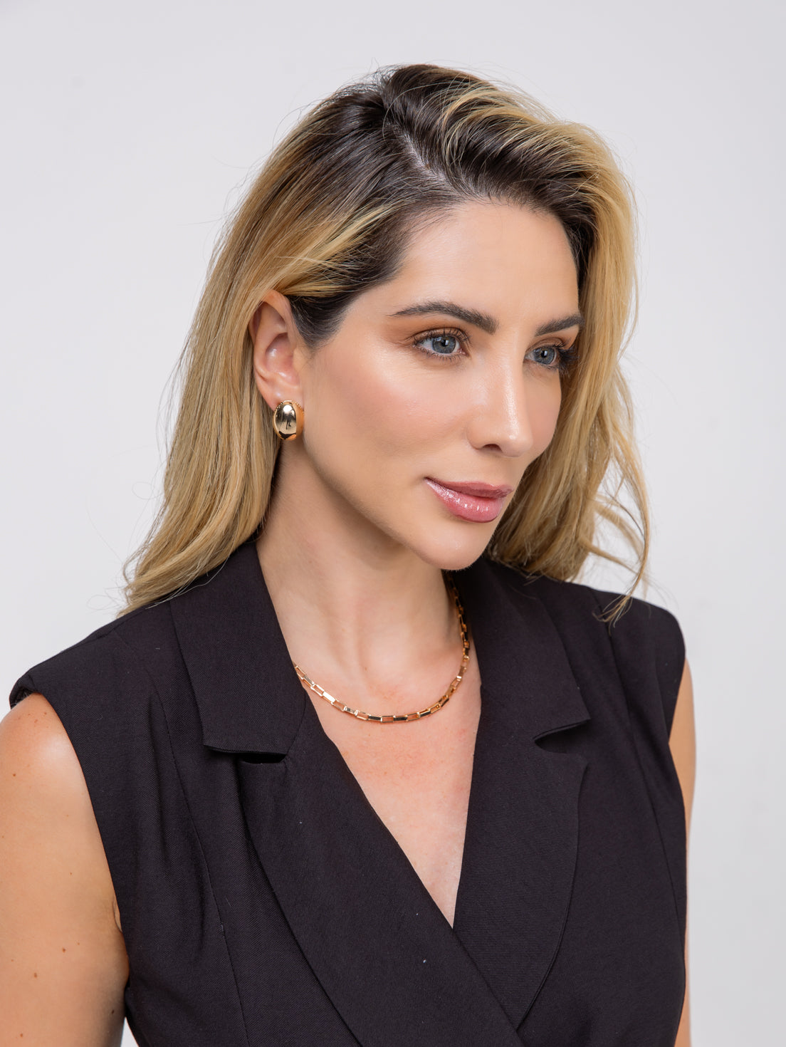 Colar De Corrente Semijoia Elos Alto Brilho Banho 18K