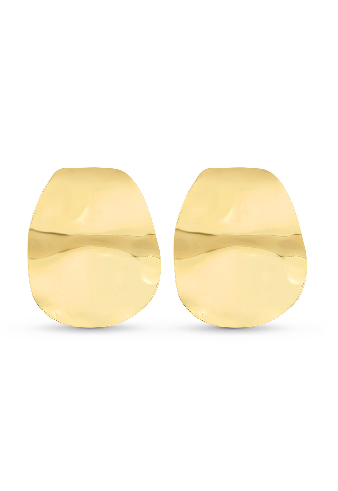 Brinco Semijoia Orgânico Banho Em Ouro 18k